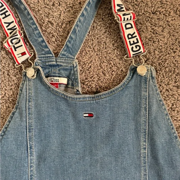 Tommy Hilfiger• y2k style denim overall short dress - Picture 6 of 9